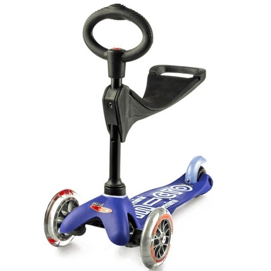 Micro Mini Micro 3in1 Deluxe 3 Tekerlekli Scooter Mavi 