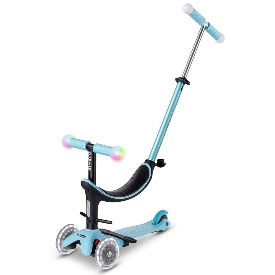 Micro Mini2 Grow Deluxe Magic 3 Tekerlekli Scooter LED Mavi 