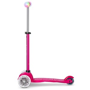 Micro Mini2 Grow Deluxe Magic 3 Tekerlekli Scooter LED Pembe