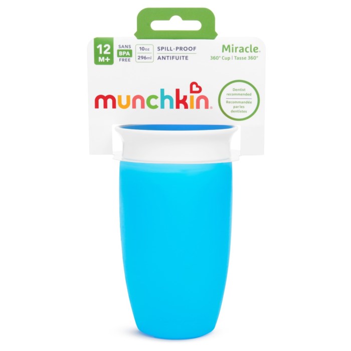 Munchkin Mucize 360° Alıştırma Bardağı 12 ay+ 296 ml Mavi 