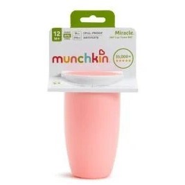 Munchkin Mucize 360° Alıştırma Bardağı 12 ay+ 296 ml Açık Pembe 