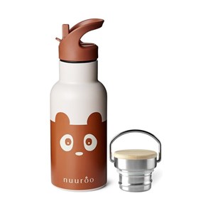 Nuuroo Pipetli Çelik Termos 350 ML- Caramel Cafe