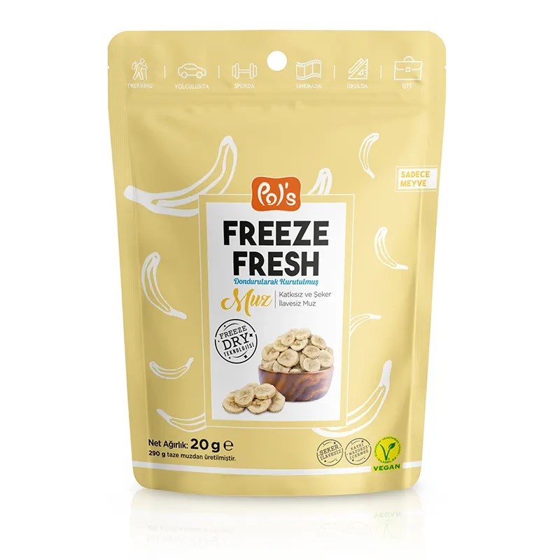 Pol's Freeze Fresh Dried Muz 20 gr 