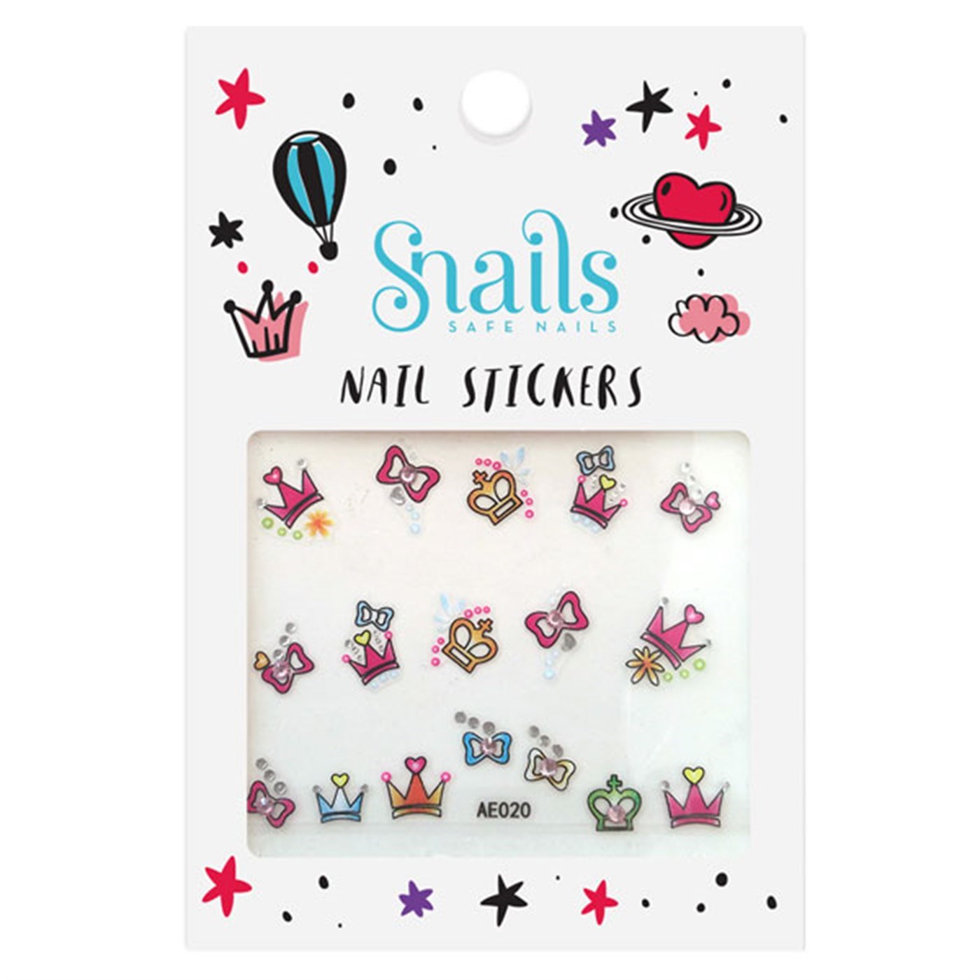 Snails Tırnak Sticker Seti - Perfect Princess Beyaz