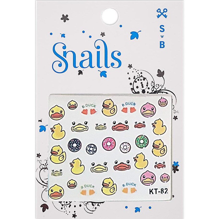 Snails Tırnak Sticker Seti - Quack Sarı