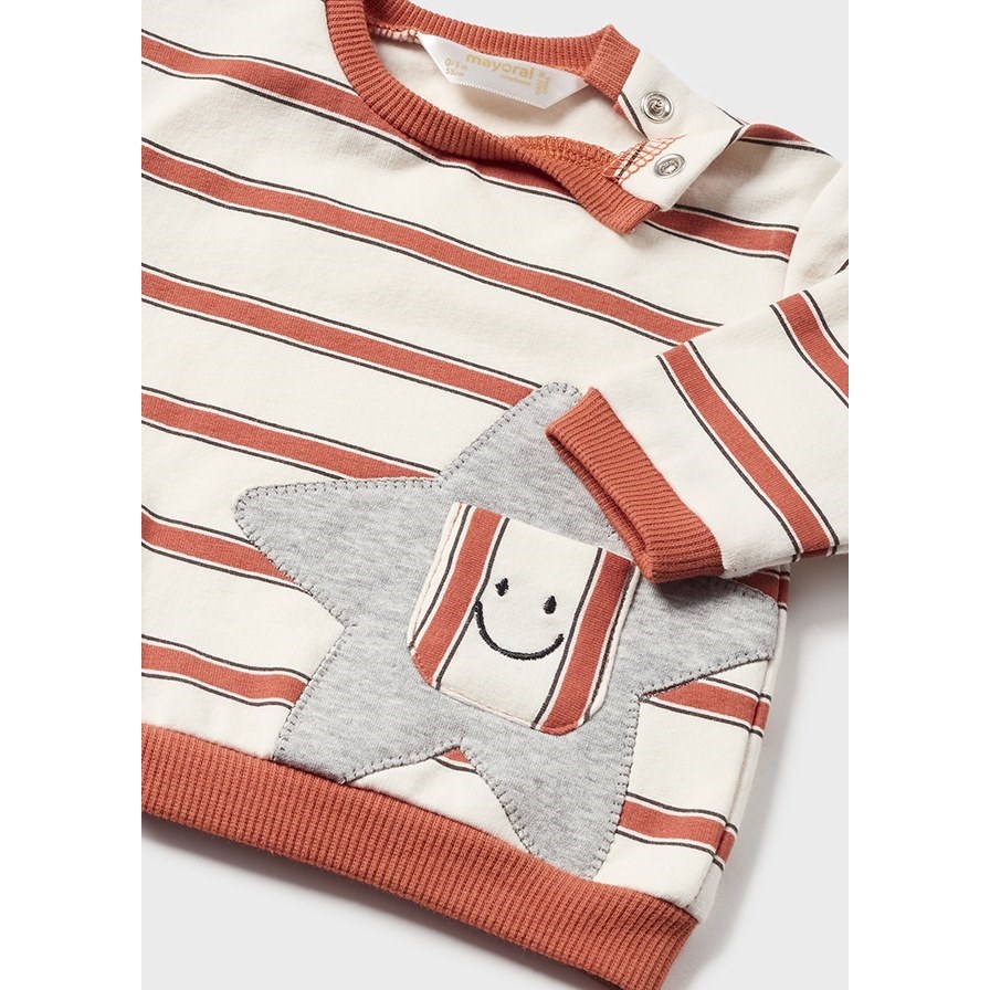 Mayoral Kışlık Erkek Bebek S-shirt Pantolon Set Gri