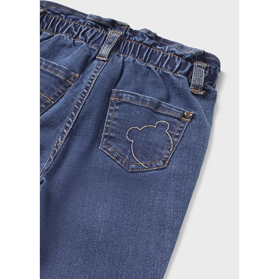 Mayoral Kışlık Kız Bebek Denim Pantolon Mavi