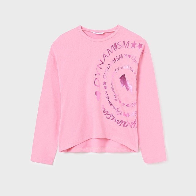 Mayoral Kışlık Kız Uzun Kol T-shirt Pembe