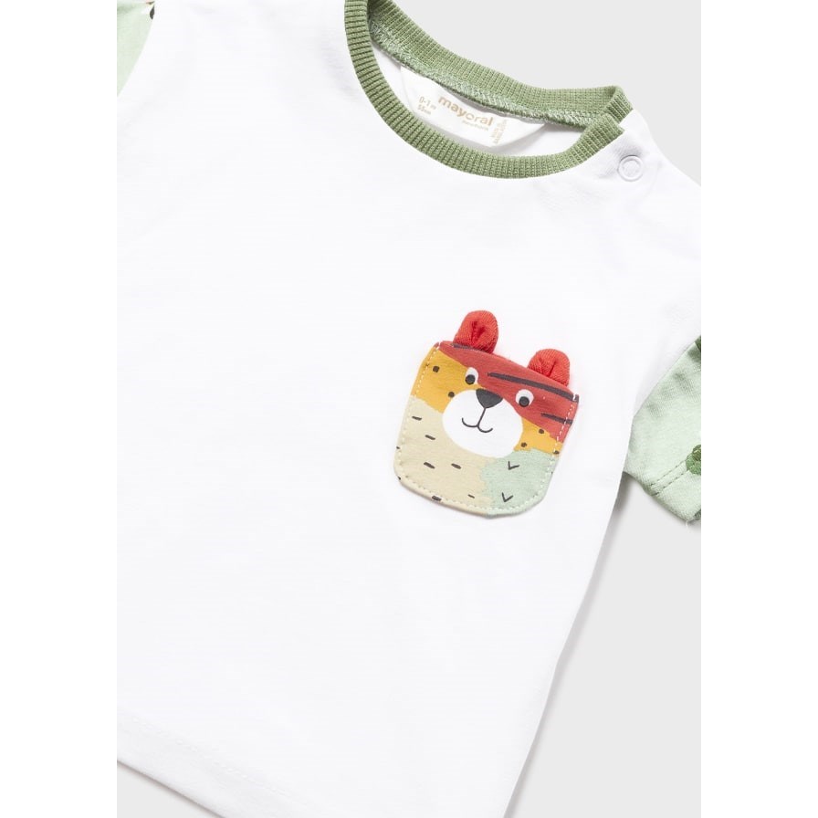 Mayoral Yazlık Erkek Bebek T-shirt Şort 4'lü Set Yeşil