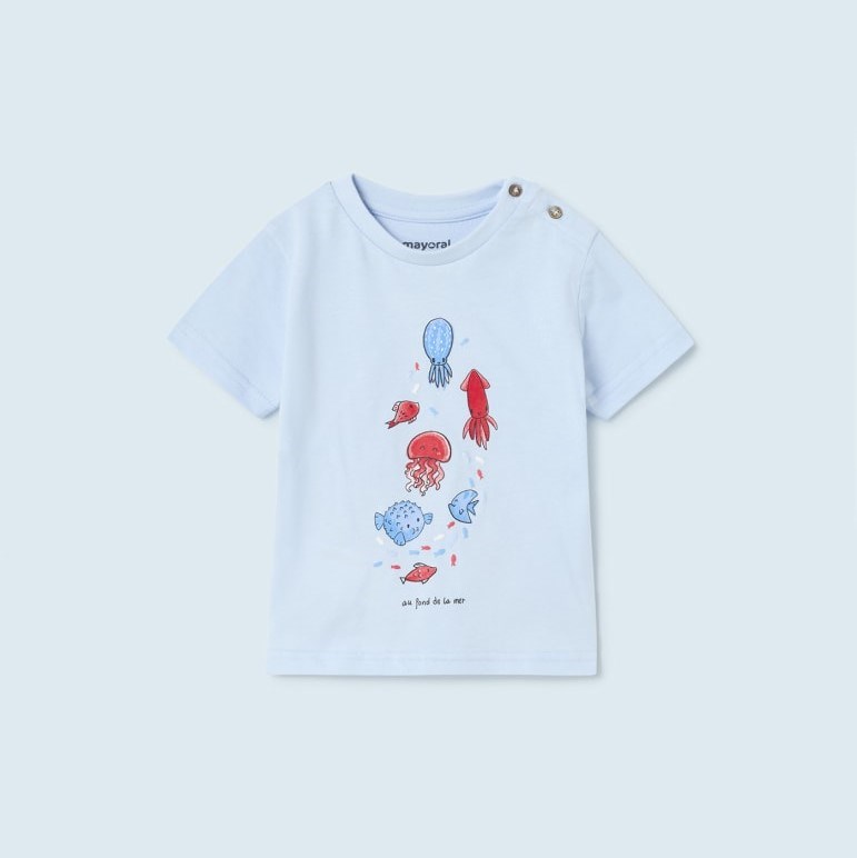 Mayoral Yazlık Erkek Bebek T-shirt Şort 3'lü Set Kırmızı