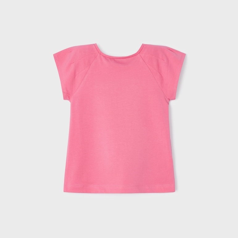 Mayoral Yazlık Kız Kısa Kol T-shirt Pembe