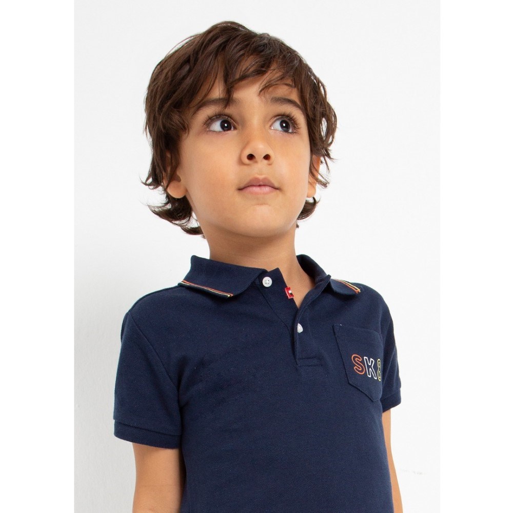 Mayoral Yazlık Erkek Polo T-shirt Koyu Mavi