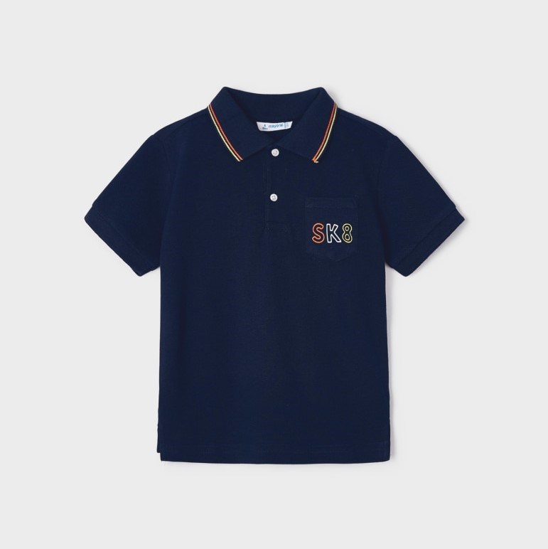 Mayoral Yazlık Erkek Polo T-shirt Koyu Mavi