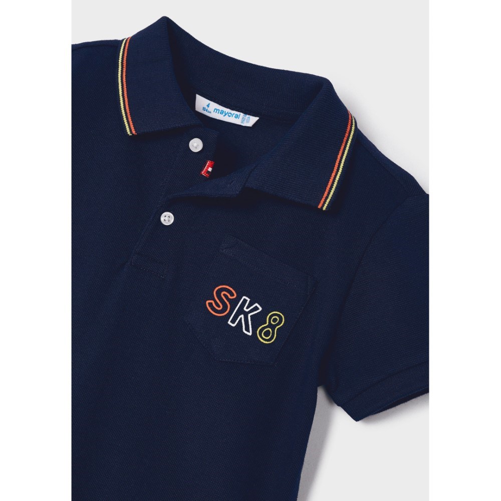 Mayoral Yazlık Erkek Polo T-shirt Koyu Mavi