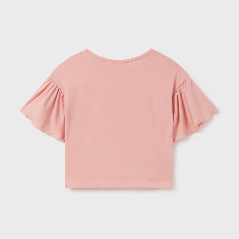 Mayoral Yazlık Kız Kısa Kol T-shirt Pembe