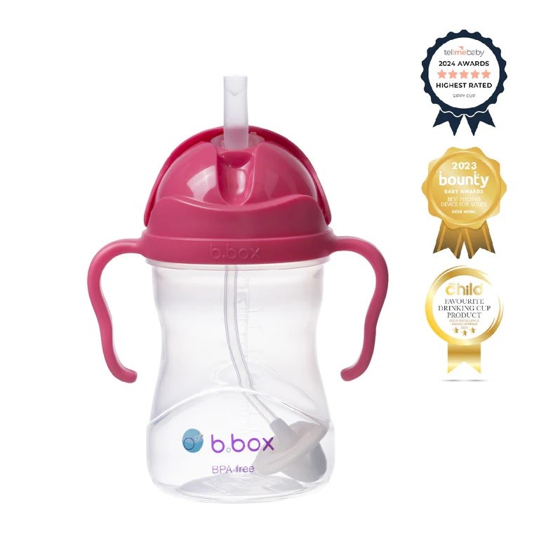 Bbox Tıklama Uçlu Kilitli Alıştırma Bardağı 240ml +6 Ay Pembe 