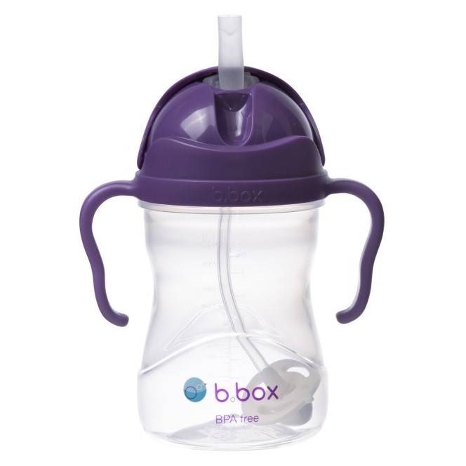 Bbox Tıklama Uçlu Kilitli Alıştırma Bardağı 240ml +6 Ay Mor 