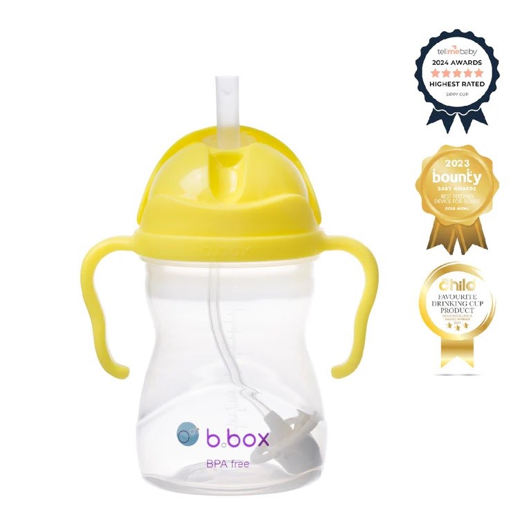 Bbox Tıklama Uçlu Kilitli Alıştırma Bardağı 240ml +6 Ay Sarı 