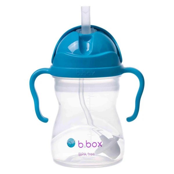 Bbox Tıklama Uçlu Kilitli Alıştırma Bardağı 240ml +6 Ay Koyu Mavi 