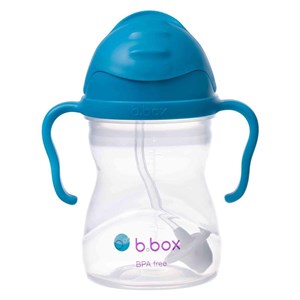 Bbox Tıklama Uçlu Kilitli Alıştırma Bardağı 240ml +6 Ay Koyu Mavi