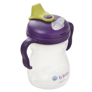 Bbox Eğitici Silikon Başlıklı Damlatmaz Alıştırma Bardağı 240 ml +4 Ay Mor