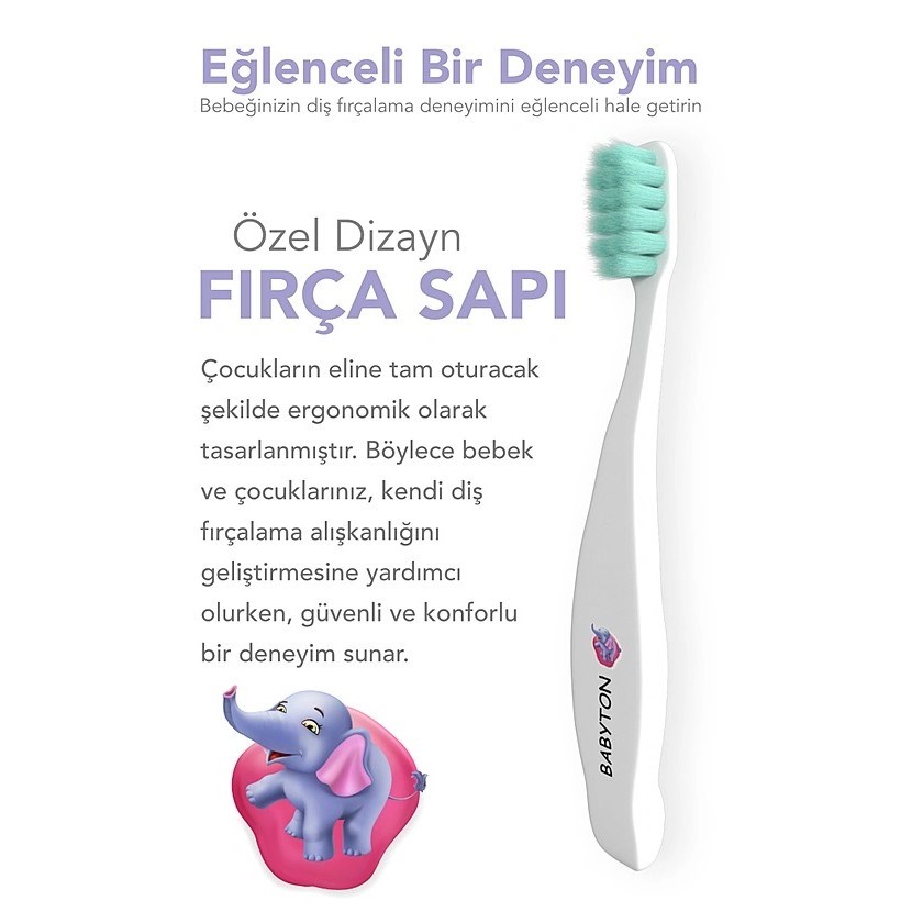 Babyton Bio Diş Fırçası Fil Orjinal