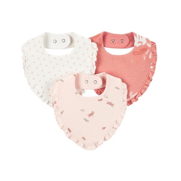 Carters Kız Bebek Önlük Set 3'lü Paket 0-3 Ay Pembe