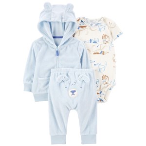 Carters Kışlık Erkek Bebek 3'lü Eşofman Set