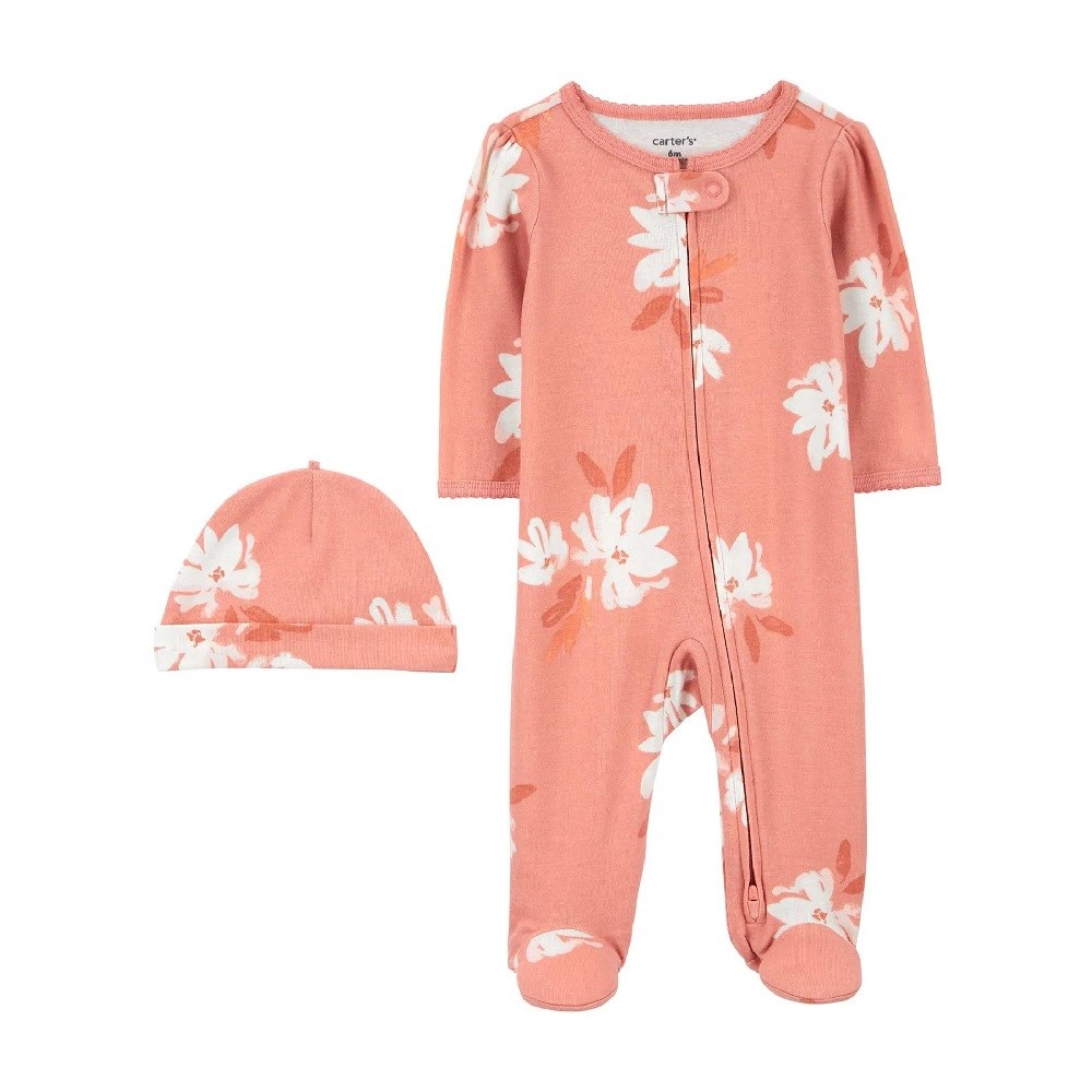 Carters Kışlık Kız Bebek Tulum 2'li Paket Pembe