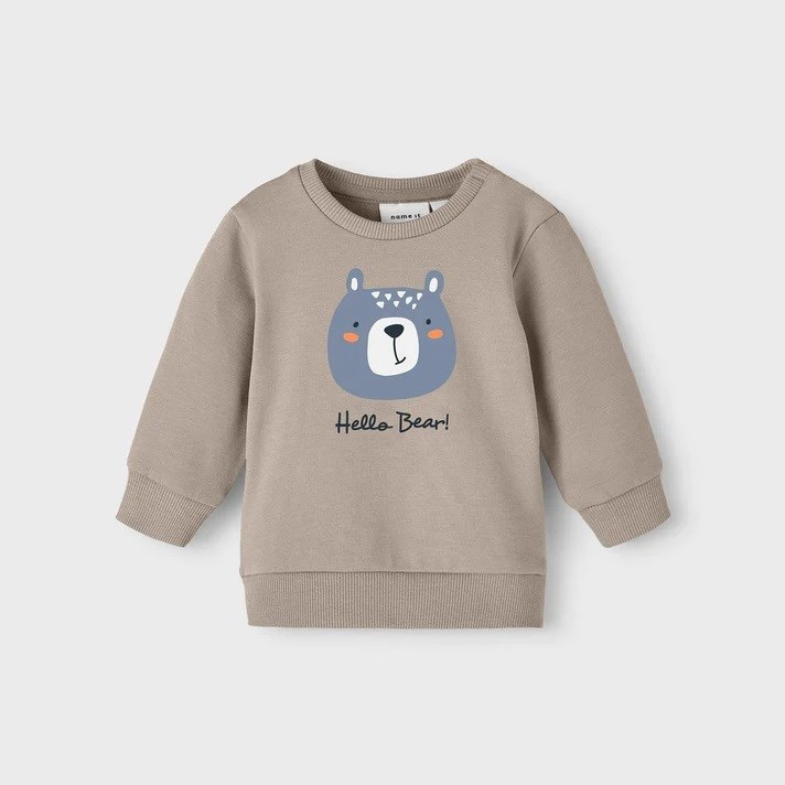 Name It Kışlık Erkek Bebek Organik Pamuklu Sweat-shirt Yeşil