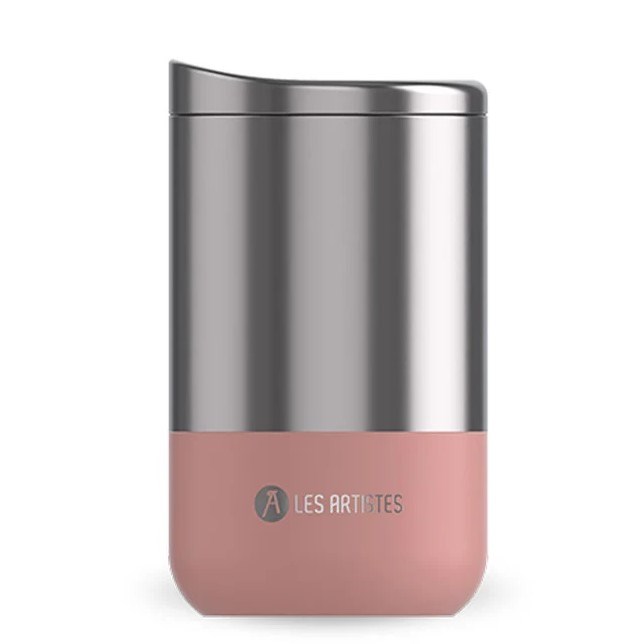 Les Artistes Paris Isı Yalıtımlı Çelik Termos Mug 350Ml - Split Pink 