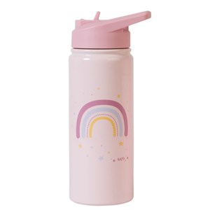 Saro Paslanmaz Çelik Pipetli Matara 500 ml - Rainbow