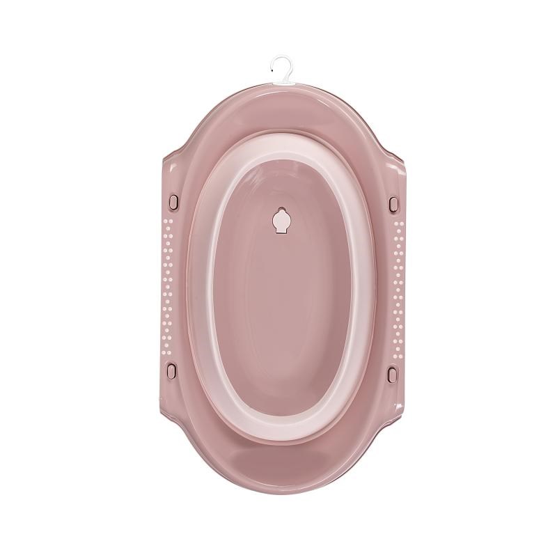 Babyjem Katlanabilir Banyo Küveti Somon Pembe