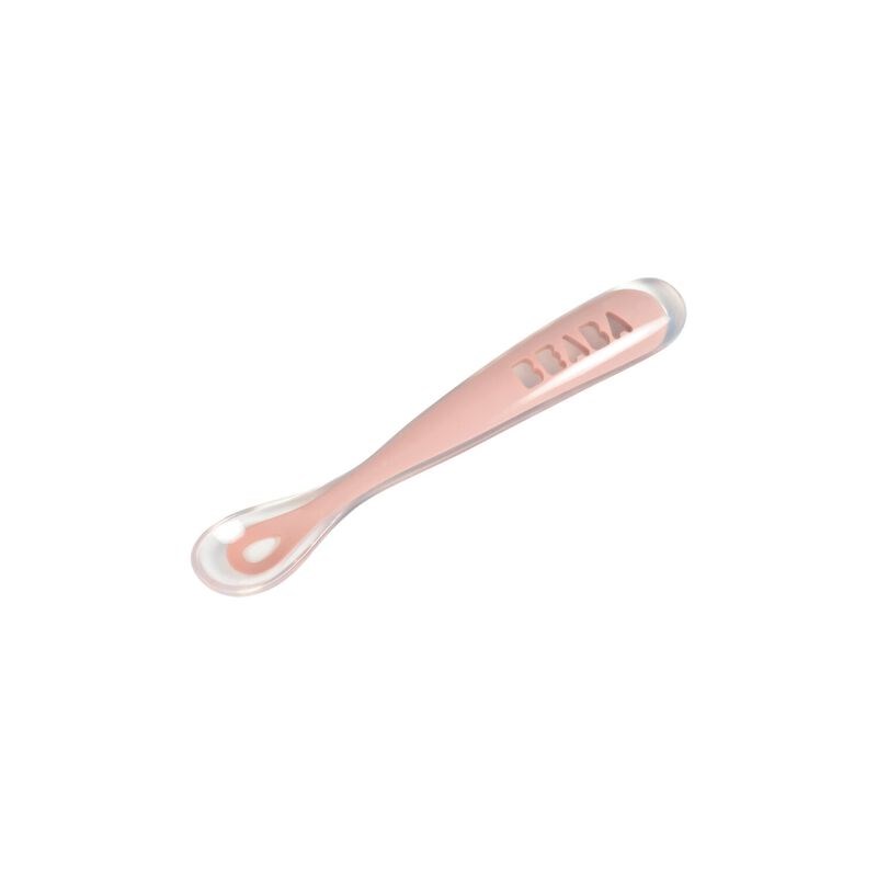 Beaba Ergonomic Silikon Kaşık Old Pink 