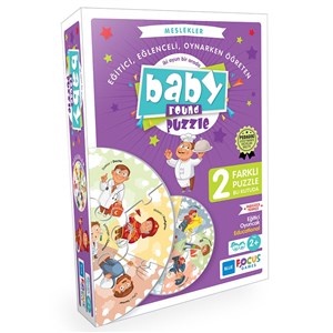 Blue Focus Baby Round Puzzle - Meslekler