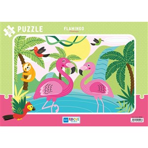 Blue Focus Flamingo Puzzle 30 Parça