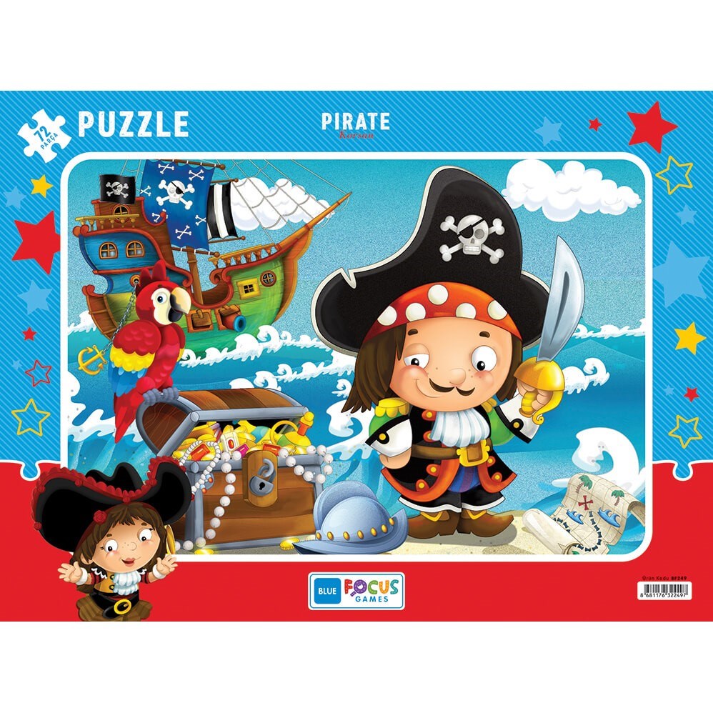 Blue Focus 72 Parça Puzzle - Korsan 