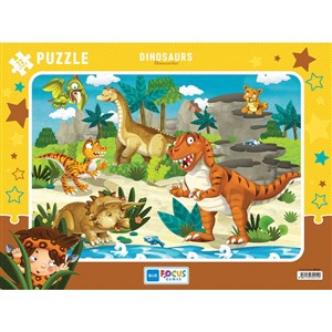 Blue Focus 72 Parça Puzzle - Dinozorlar