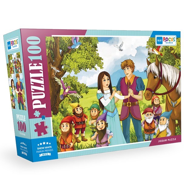 Blue Focus 100 Parça Puzzle Snow White - Pamuk Prenses 