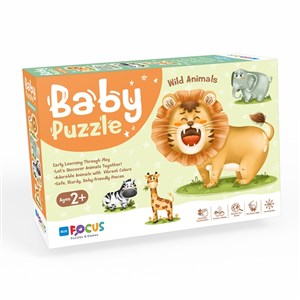 Blue Focus Baby Puzzle Vahşi Hayvanlar +2 Yaş