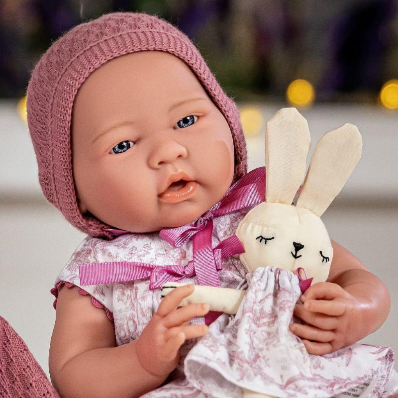 Berenguer Oyuncak Bebek 38 cm - Pembe Hırka ve Tavşanlı 