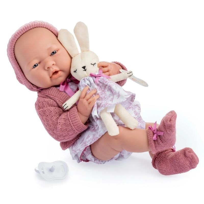 Berenguer Oyuncak Bebek 38 cm - Pembe Hırka ve Tavşanlı 