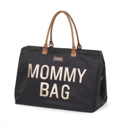 Childhome Mommy Bag Çanta Siyah/Gold 