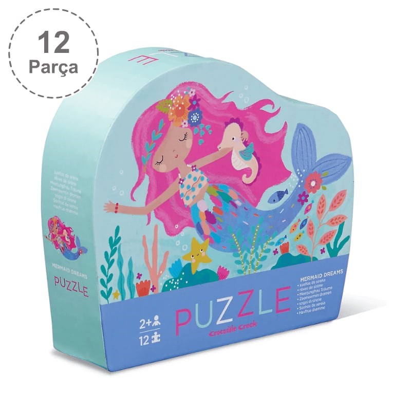 Crocodile Creek Mini Puzzle 12 Parça - Mermaid Dreams 