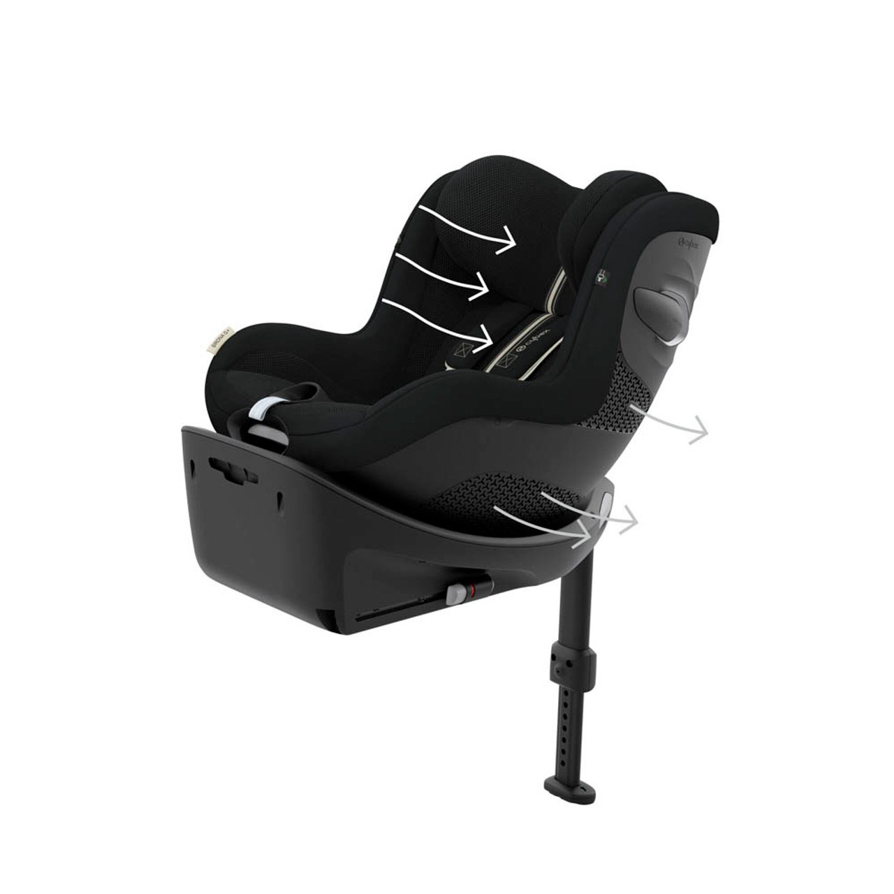 Cybex Sirona Gi isize Plus Oto Koltuğu Moon Black Orjinal