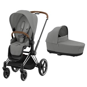 Cybex Priam Bebek Arabası Chrome Brown - Mirage Grey + Portbebe 