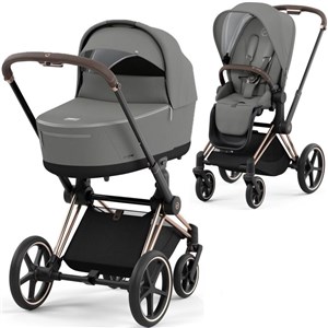 Cybex Priam Bebek Arabası Rose Gold - Mirage Grey + Port Bebe