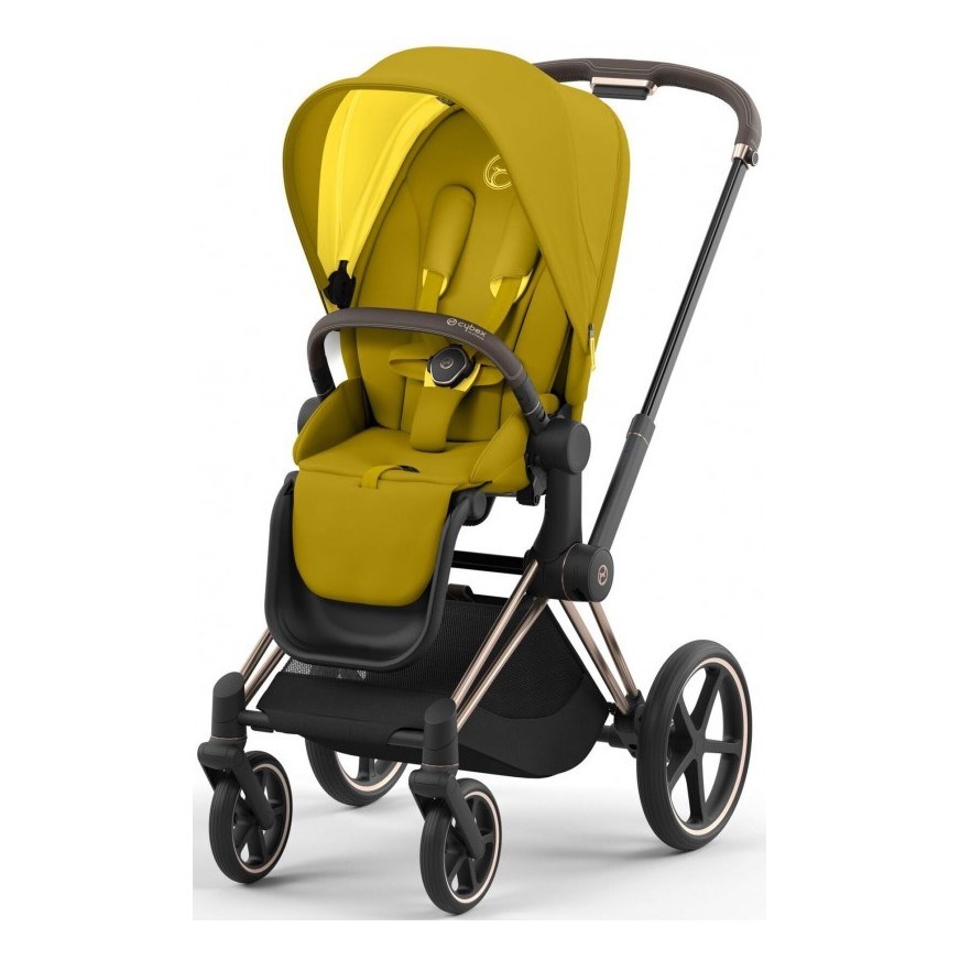 Cybex Priam Bebek Arabası Rose Gold - Mustard Yellow 