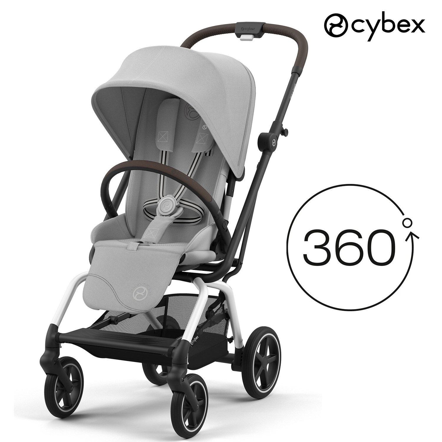 Cybex Eezy S Twist2 Bebek Arabası Silver Fog Grey Orjinal