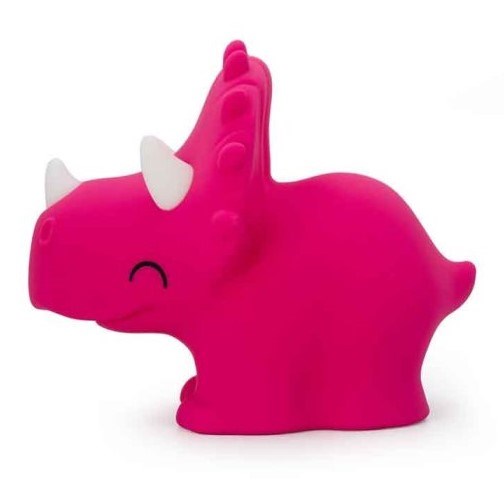 Dhink Silikon Gece Lambası Triceratops Pembe 